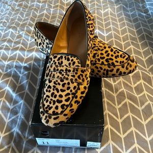 J. Crew Calf Hair Penny Loafers